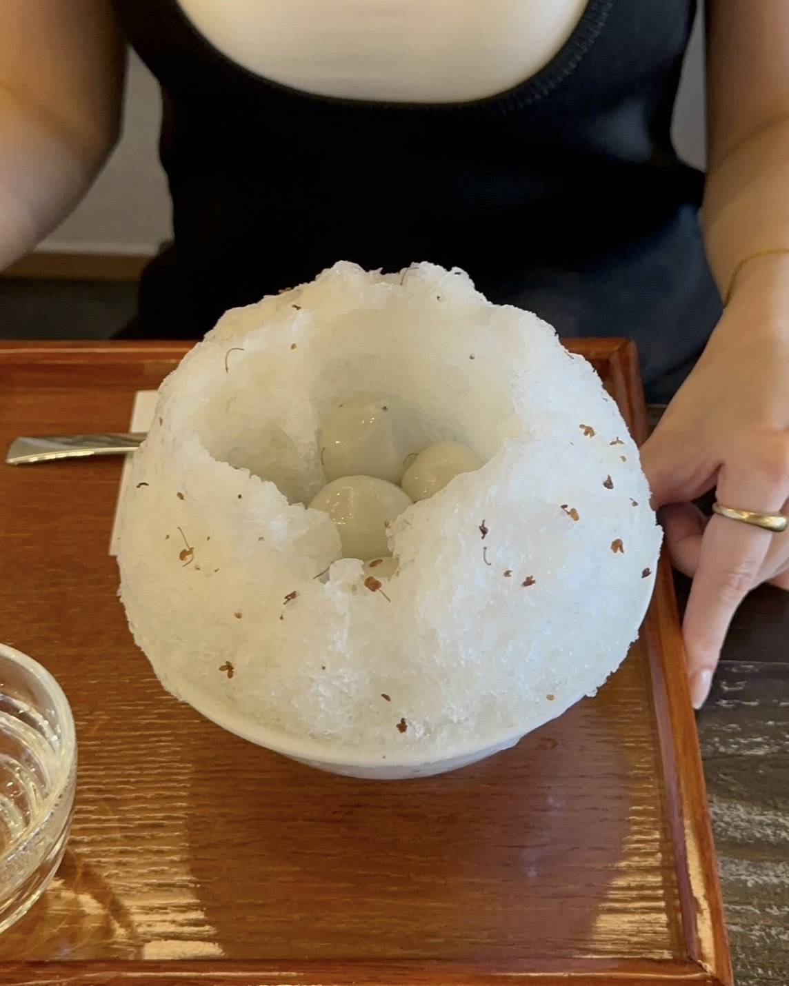 桂花胡麻湯圓かき氷