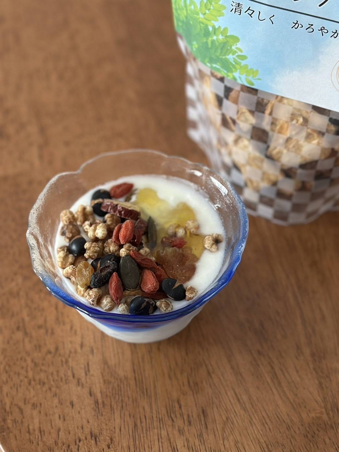 ヨーグルトと一緒に