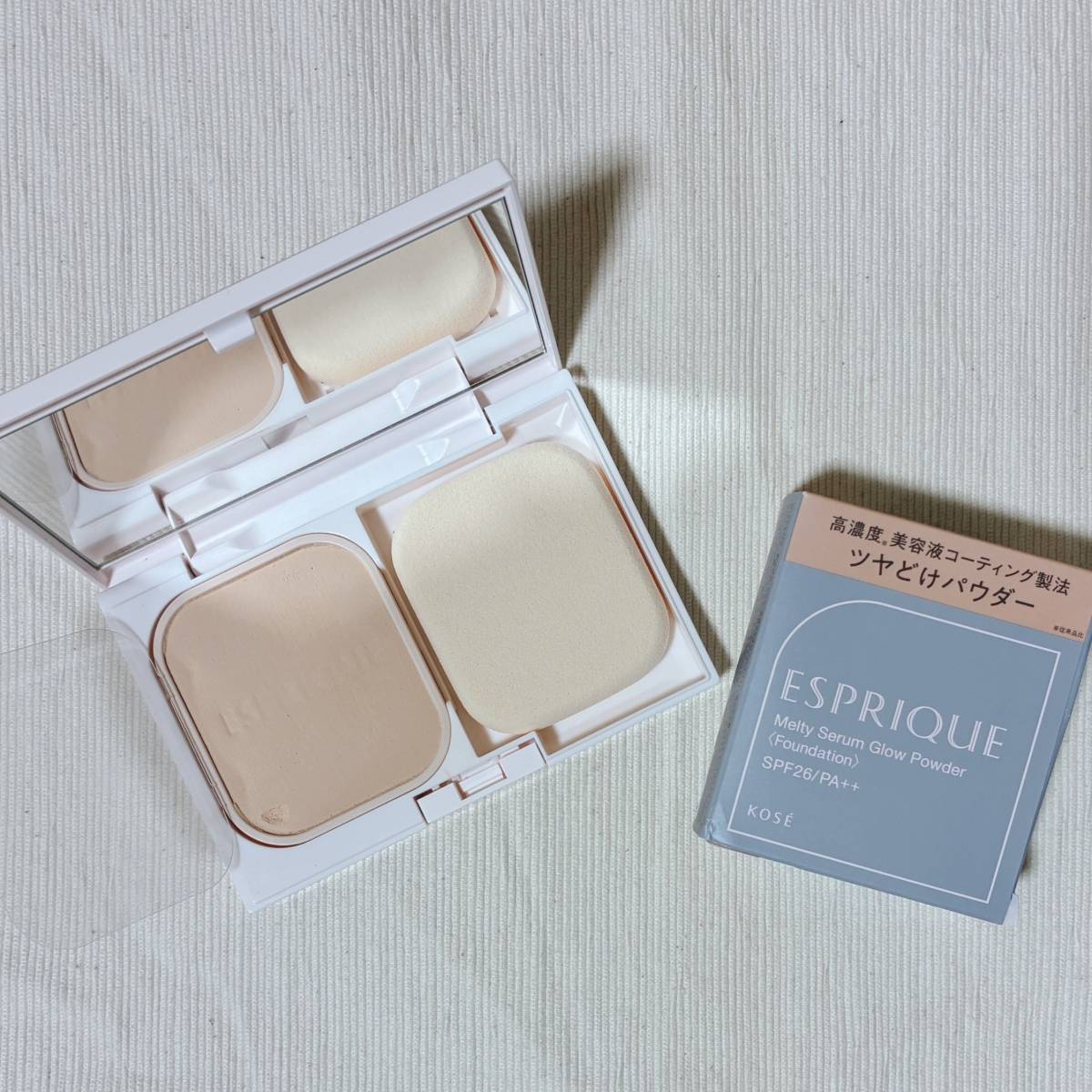 ESPRIQU エスプリーク メルティセラム グロウパウダー OC-405 オークル トプ画