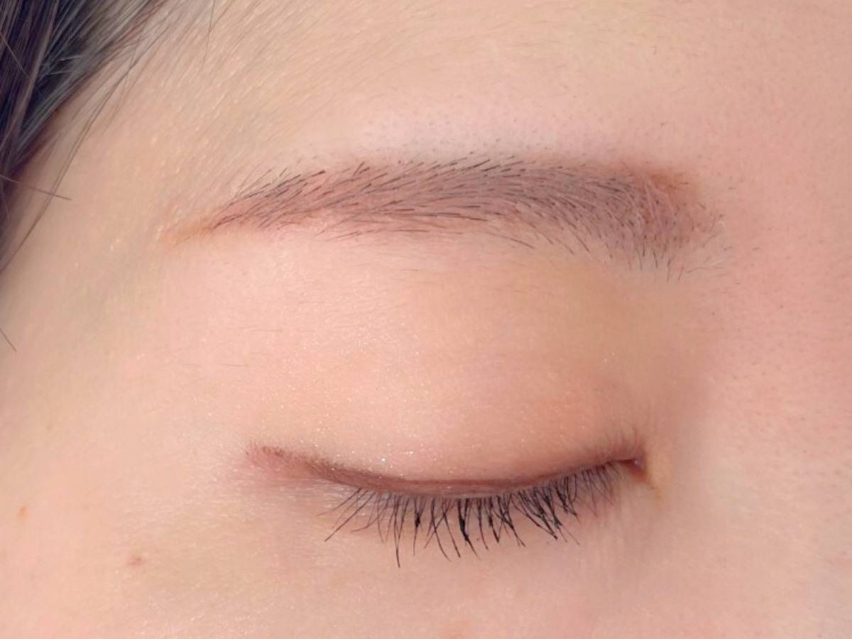 K-パレット ニュアンスパウダーアイブロウ+ 02マイルドピンクの仕上がりイメージ