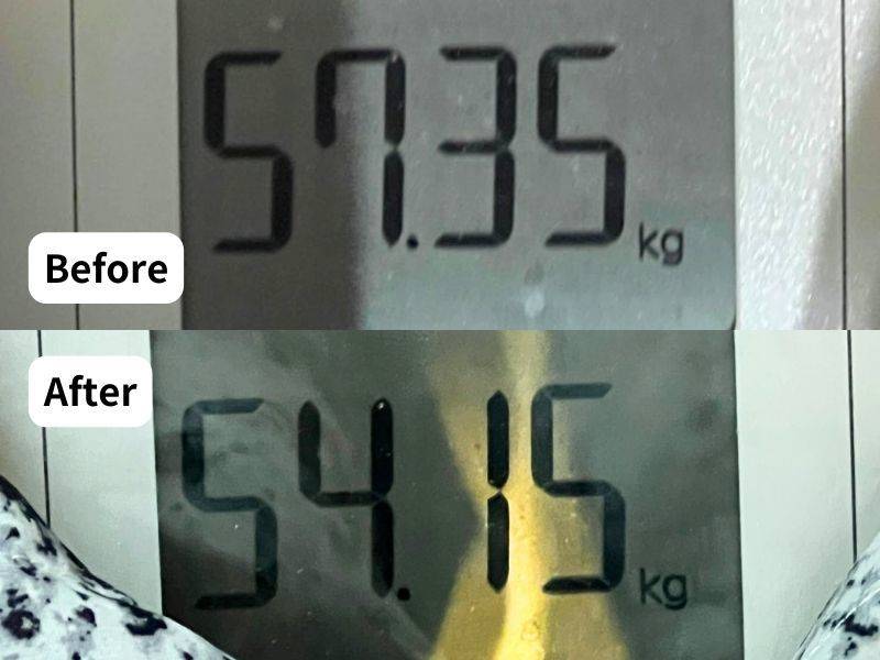 4MOONダイエット体重