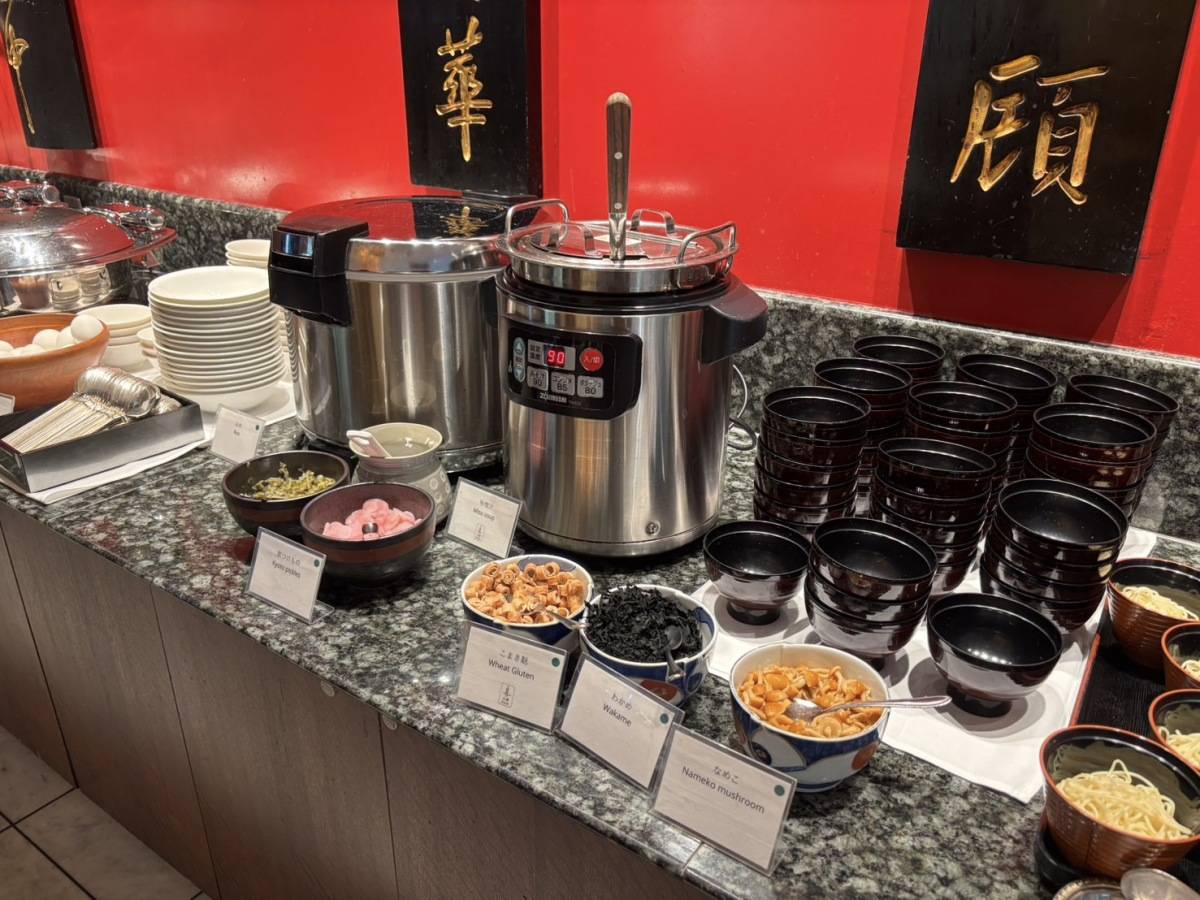 シェラトン都ホテルの朝食ブッフェ