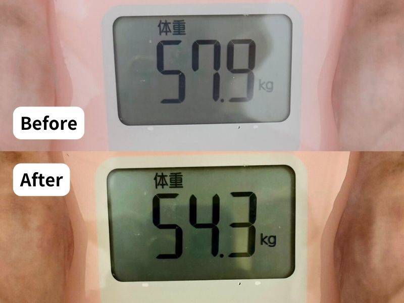 4MOONダイエット体重