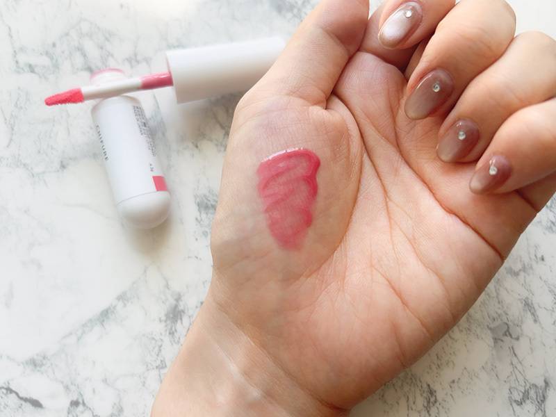 ティントリップジェル214スウォッチ(手)