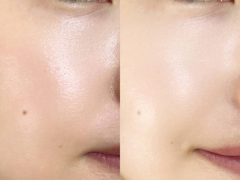 ポアレスキーパーFORオイリーのスウォッチ(肌)