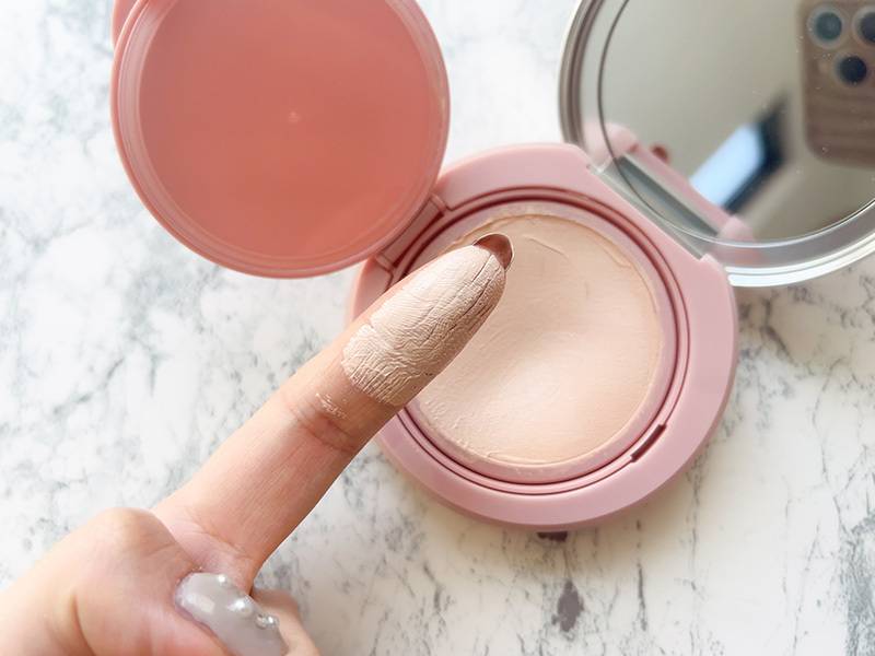 フィッティングメッシュクッションのテクスチャー