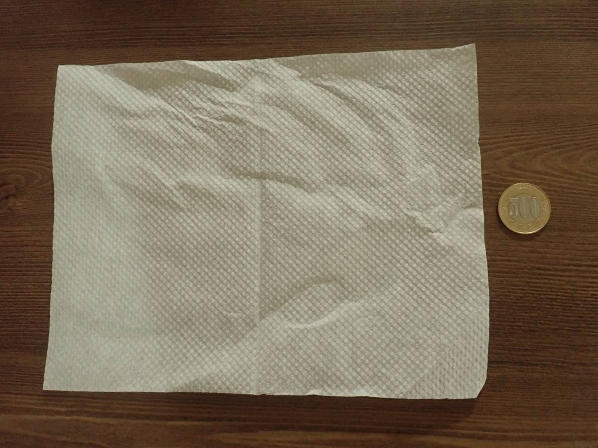 ダイソーのバガスパルプ50%配合ペーパータオル(120枚)