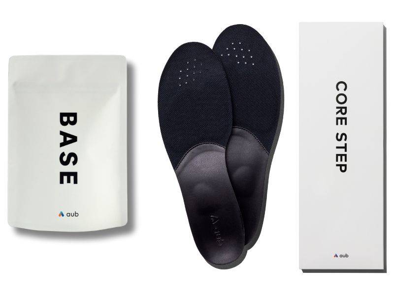aubBASE(乳酸菌サプリ)・aubCORESTEP(インソール)
