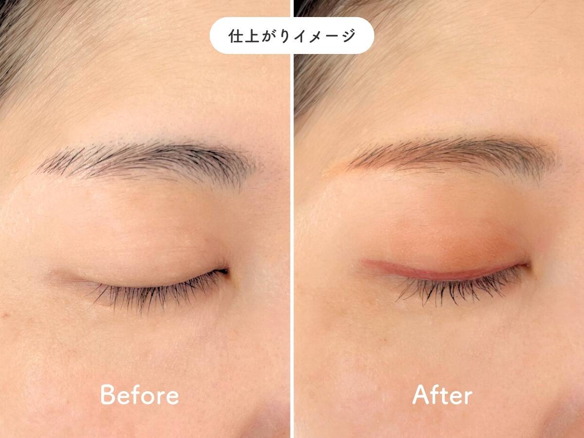 K-パレット ニュアンスパウダーアイブロウ+ 03マイルドテラコッタの仕上がりイメージ