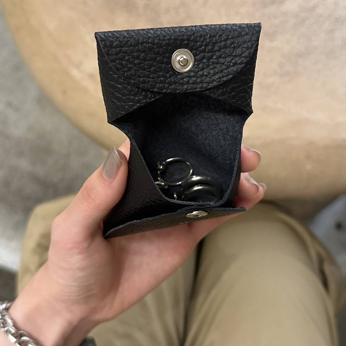 イニシャル刻印できるオーダーコインケース