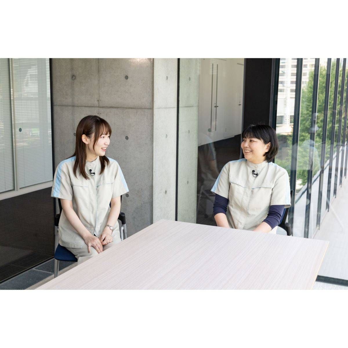 第一三共ヘルスケア社員の対談風景