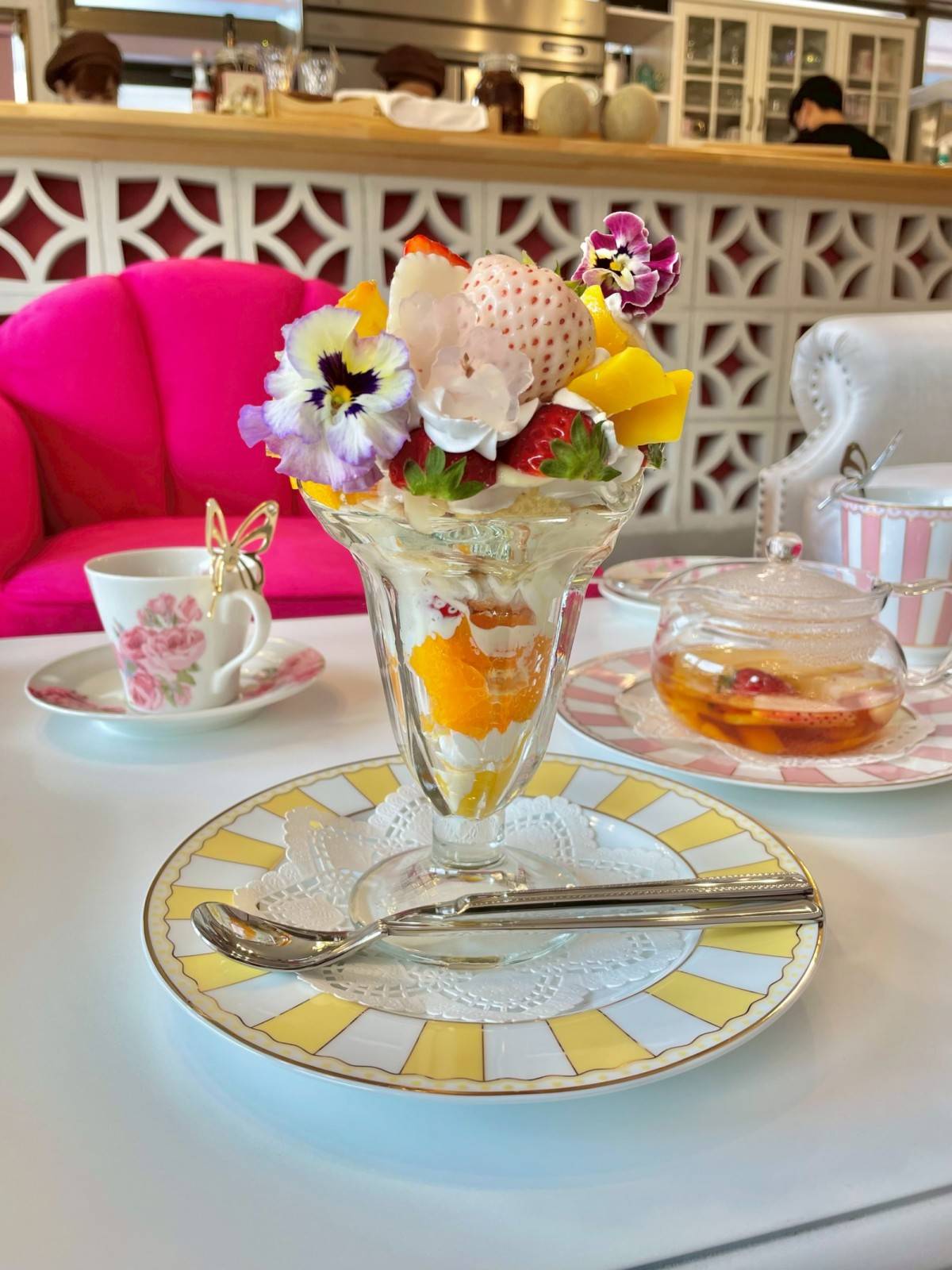 贅沢パフェとフルーツティー