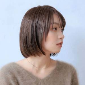  ナチュラルストレートボブ 