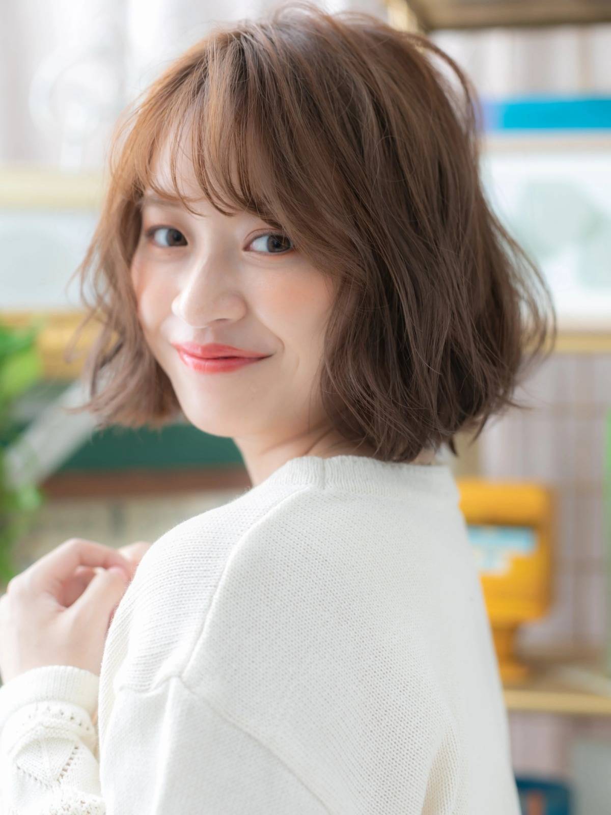 フレンチガーリーなふわボブ