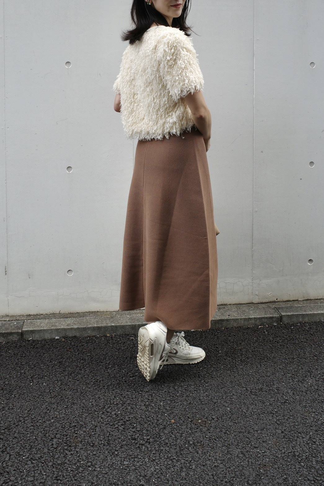 UNIQLO ウォッシャブルミラノリブフレアスカート