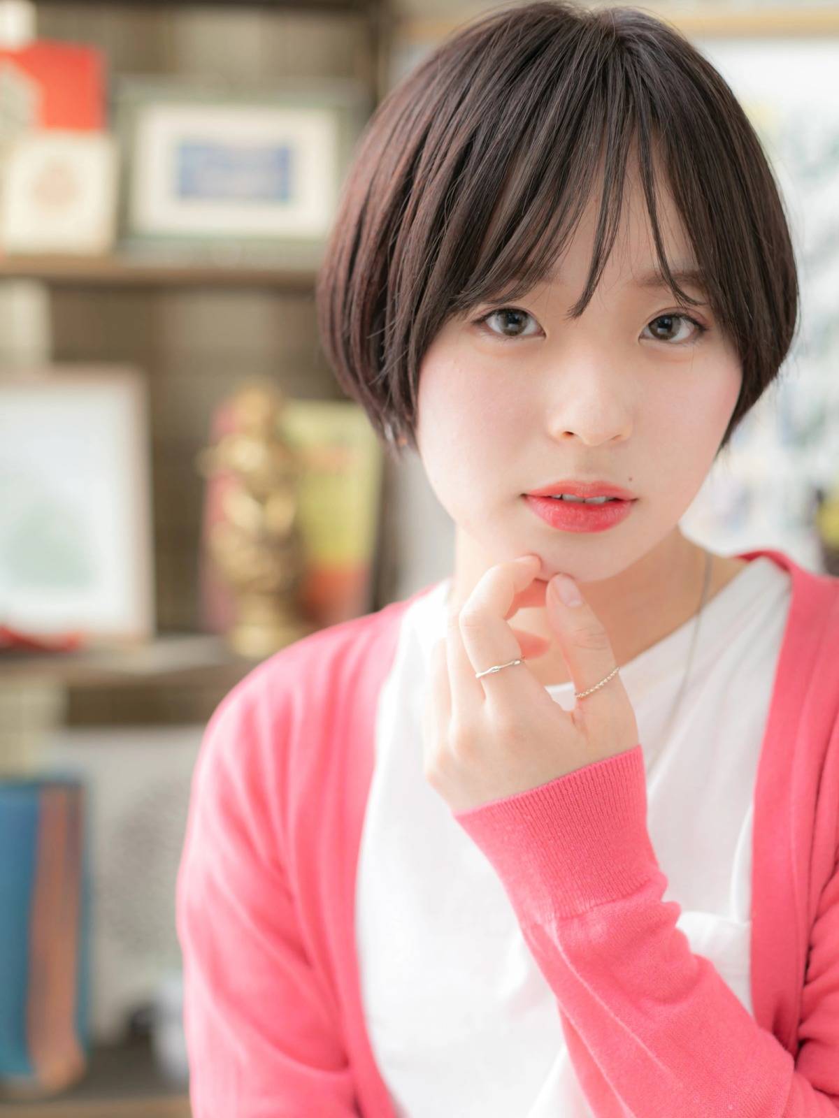 まとまりやすい丸みショート