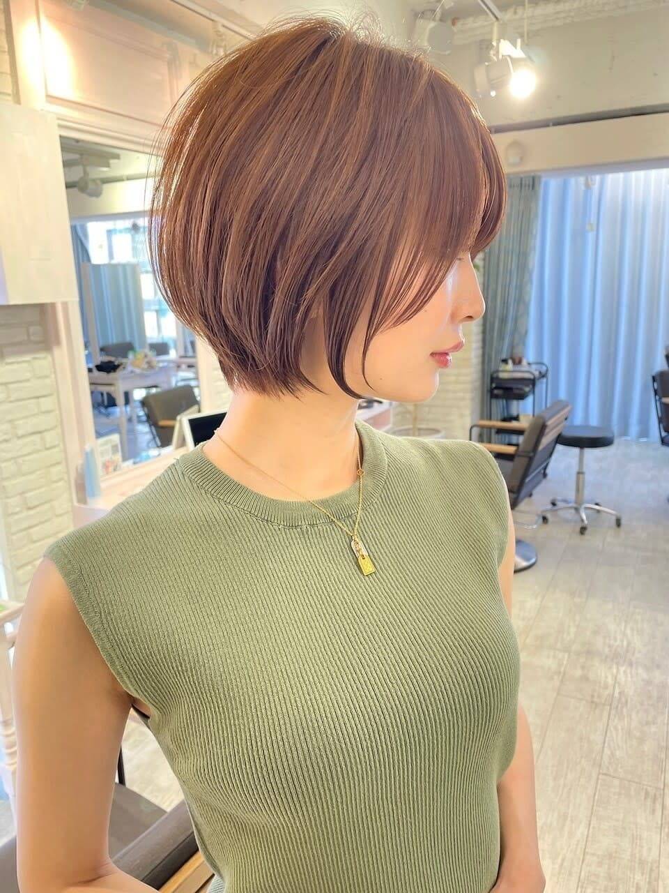 上品見え丸みショート