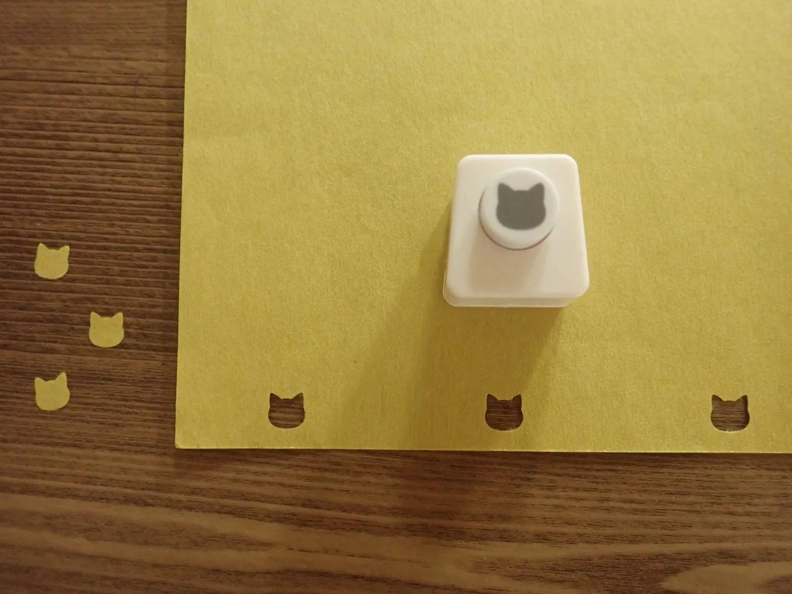 DAISO(ダイソー):クラフトパンチ(ミニ、猫型)