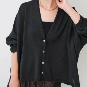  Spick & Span コットンオーバーサイズカーディガン 