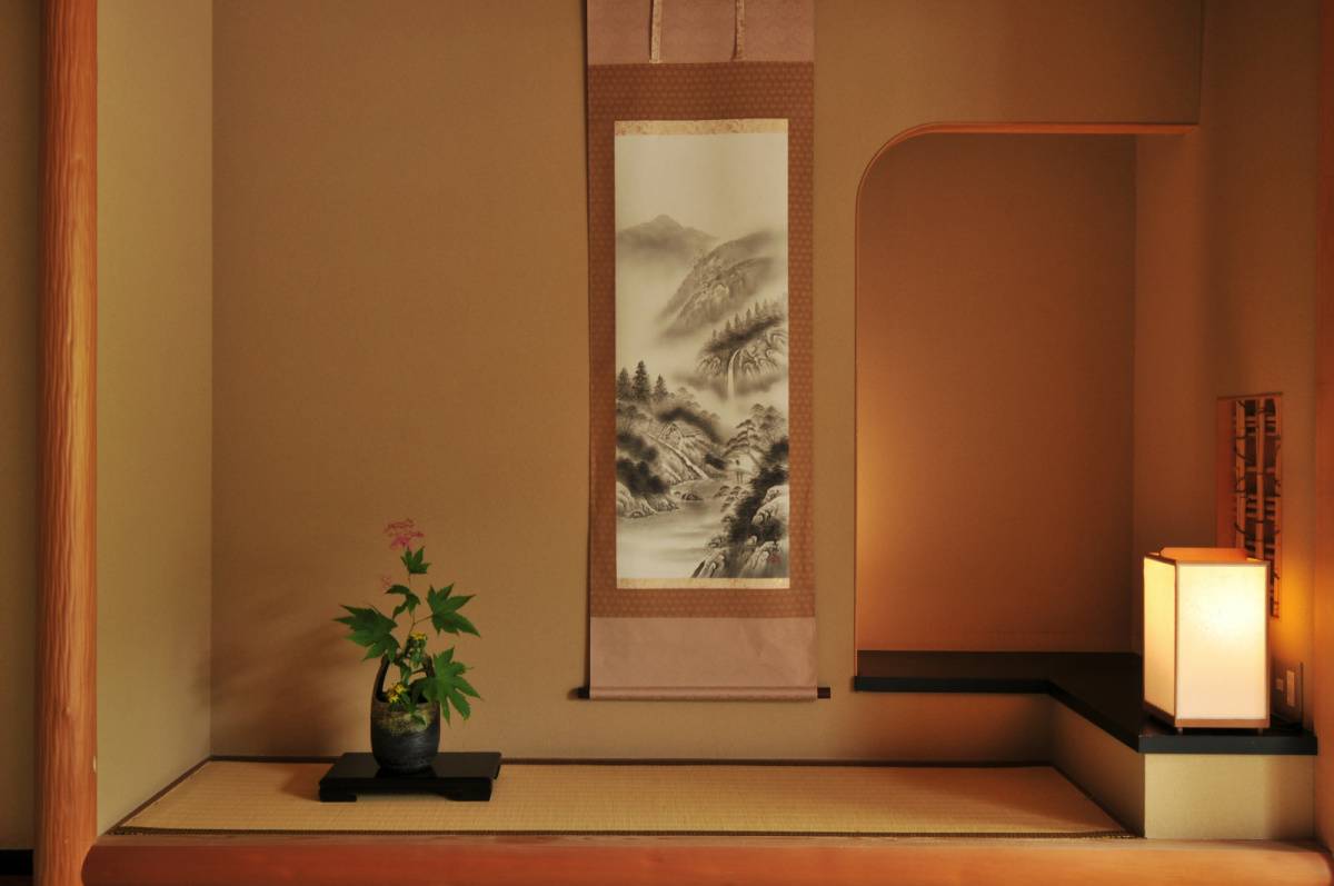 和室　対人運　書道　水墨画