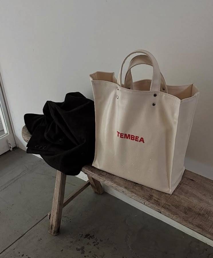 「TEMBEA」縦長キャンバストートバッグ