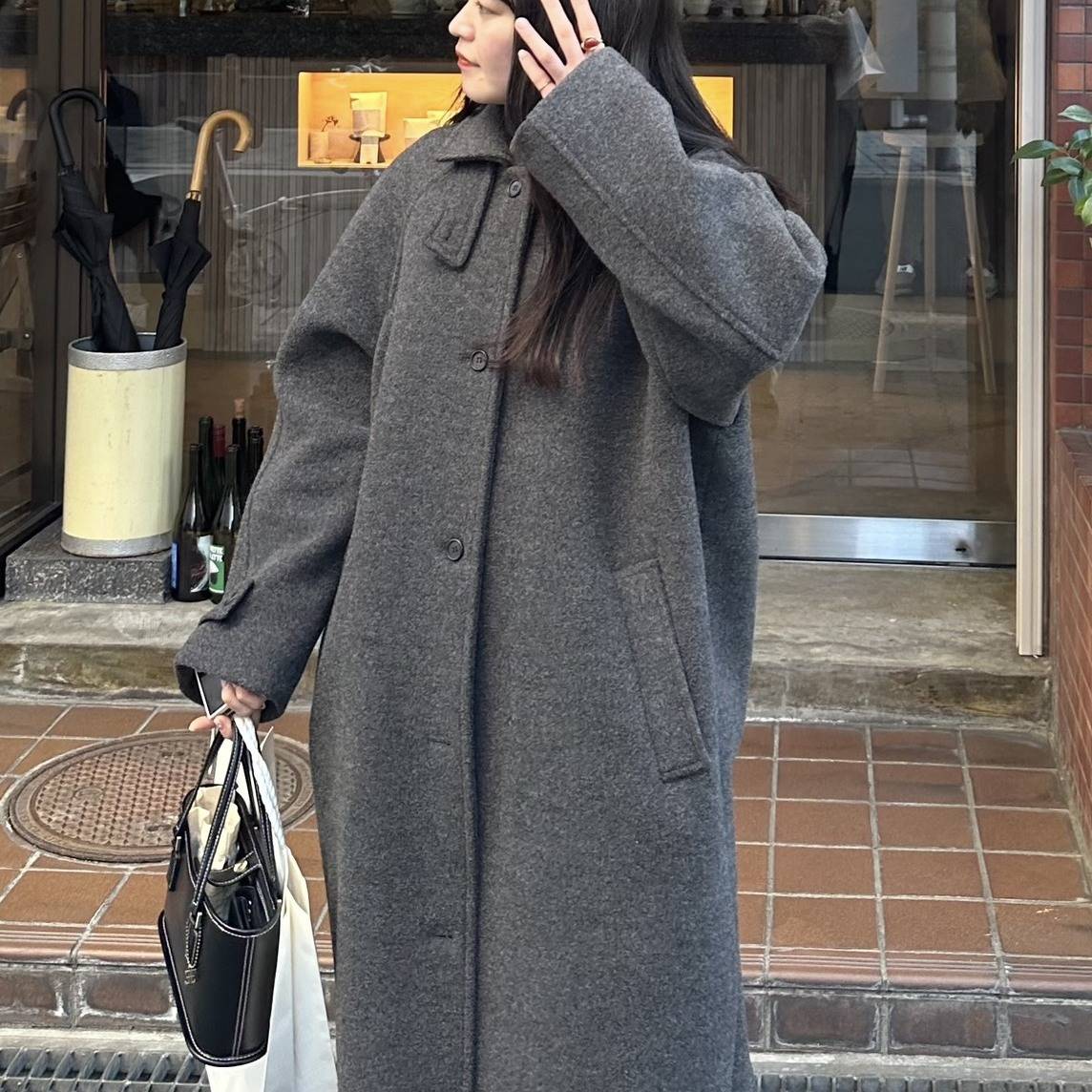 URAGOの「Wool Long Coat」着画