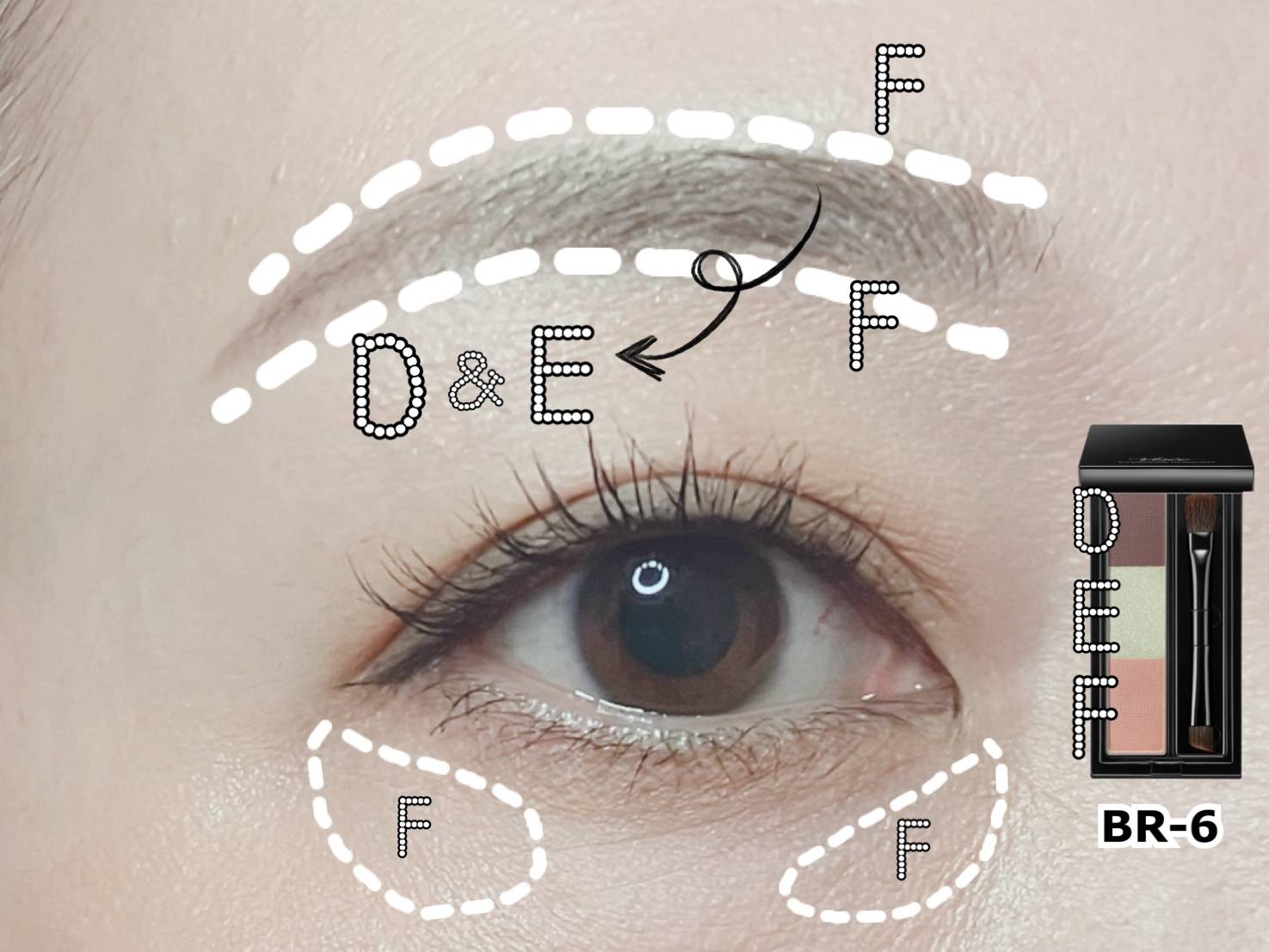 ヴィセ リシェ アイブロウパウダー BR-6 ニュアンスミントDEパターン 眉の描き方
