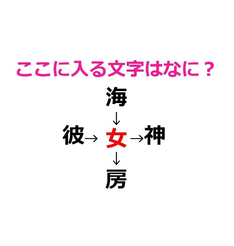 漢字穴埋め　女　アンサー