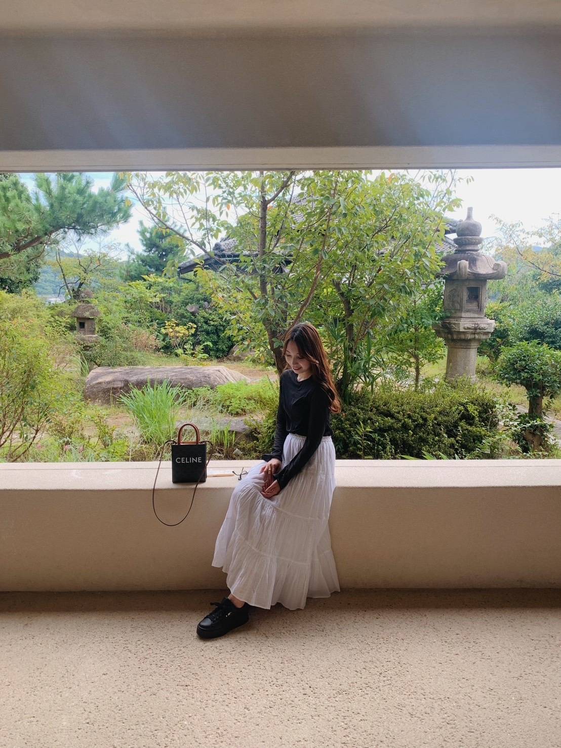 シアーシャツコーデ