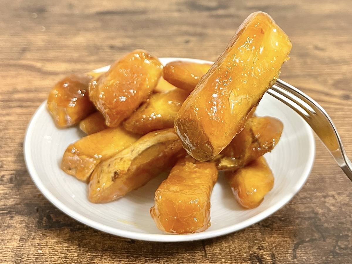 黒糖の甘さがさつまいもとマッチ♡