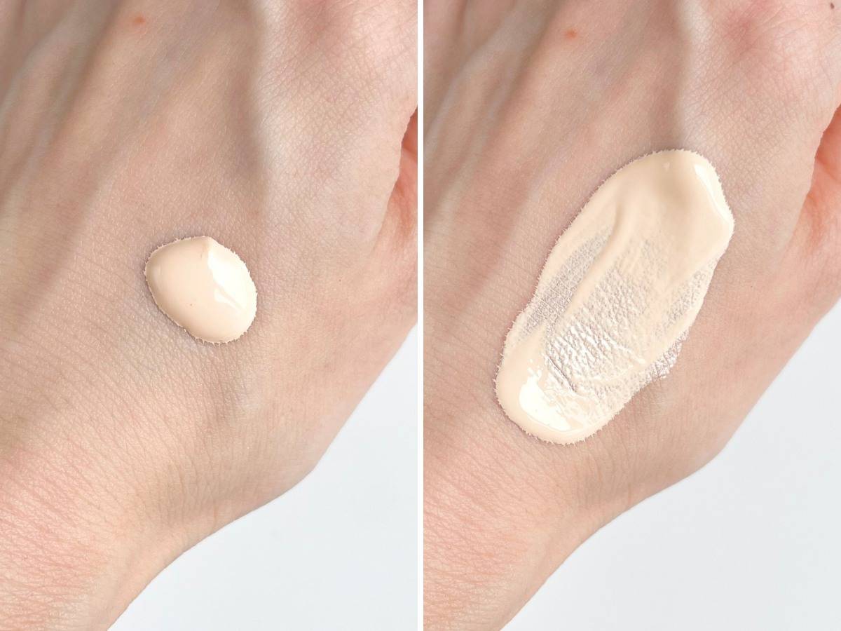 TIRTIR マスクフィットトーンアップエッセンス ベージュの色味