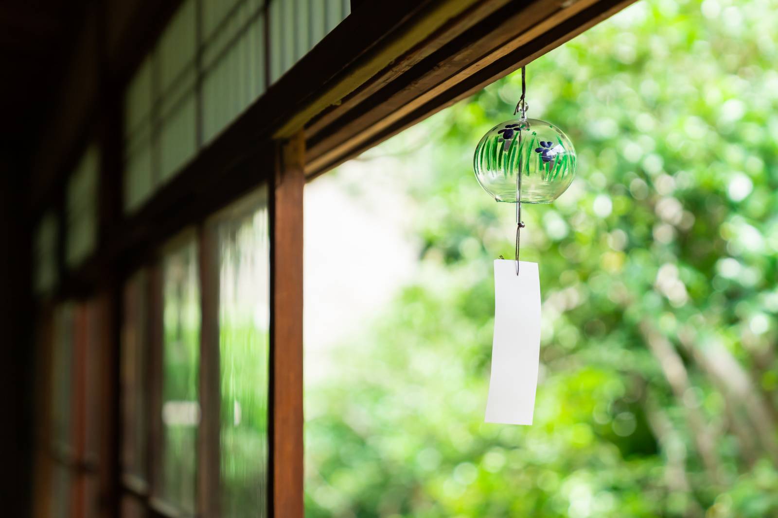 バルコニー　幸運　風鈴