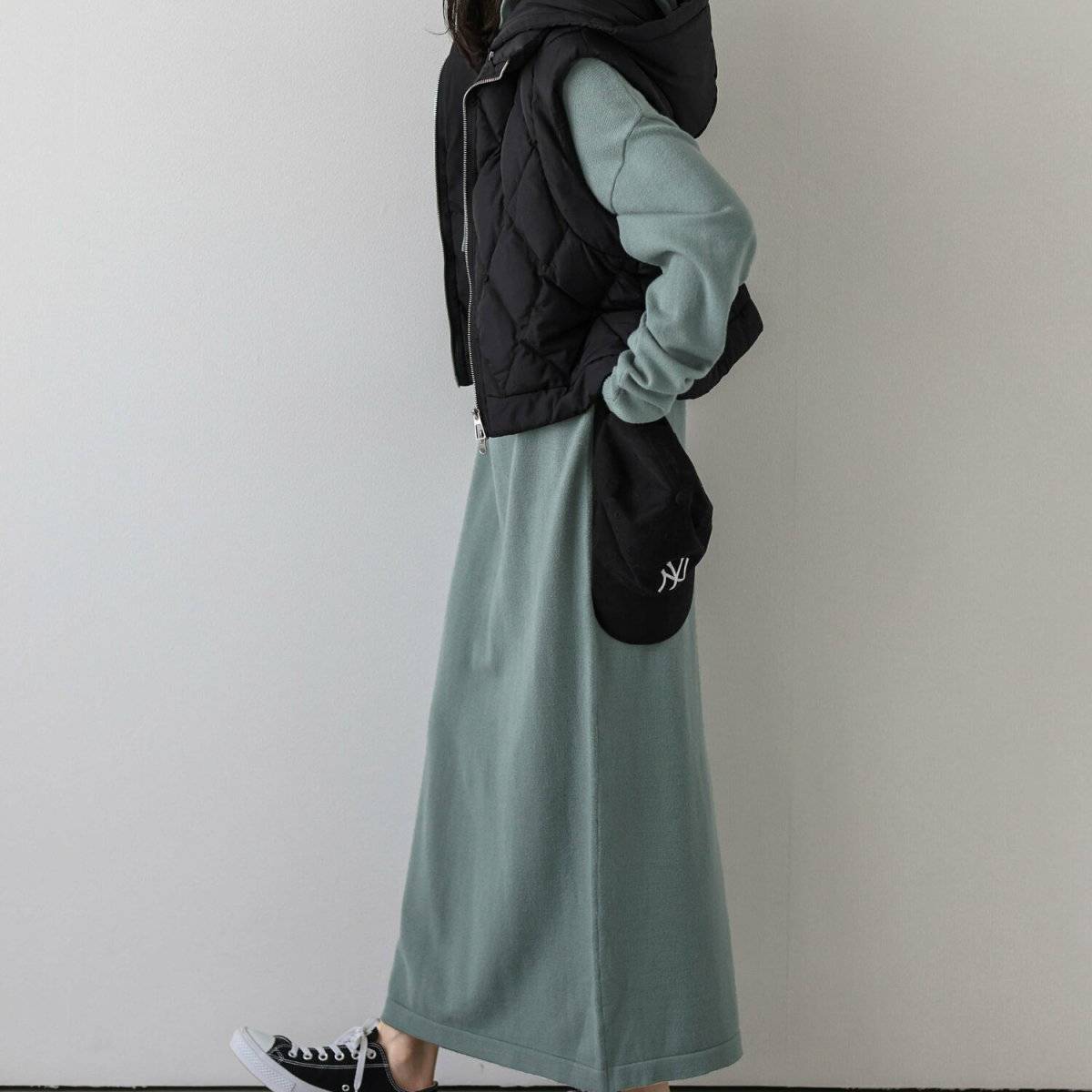 冬コーデの女性