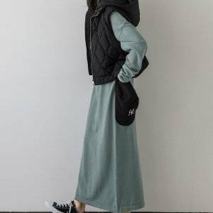  冬コーデの女性 