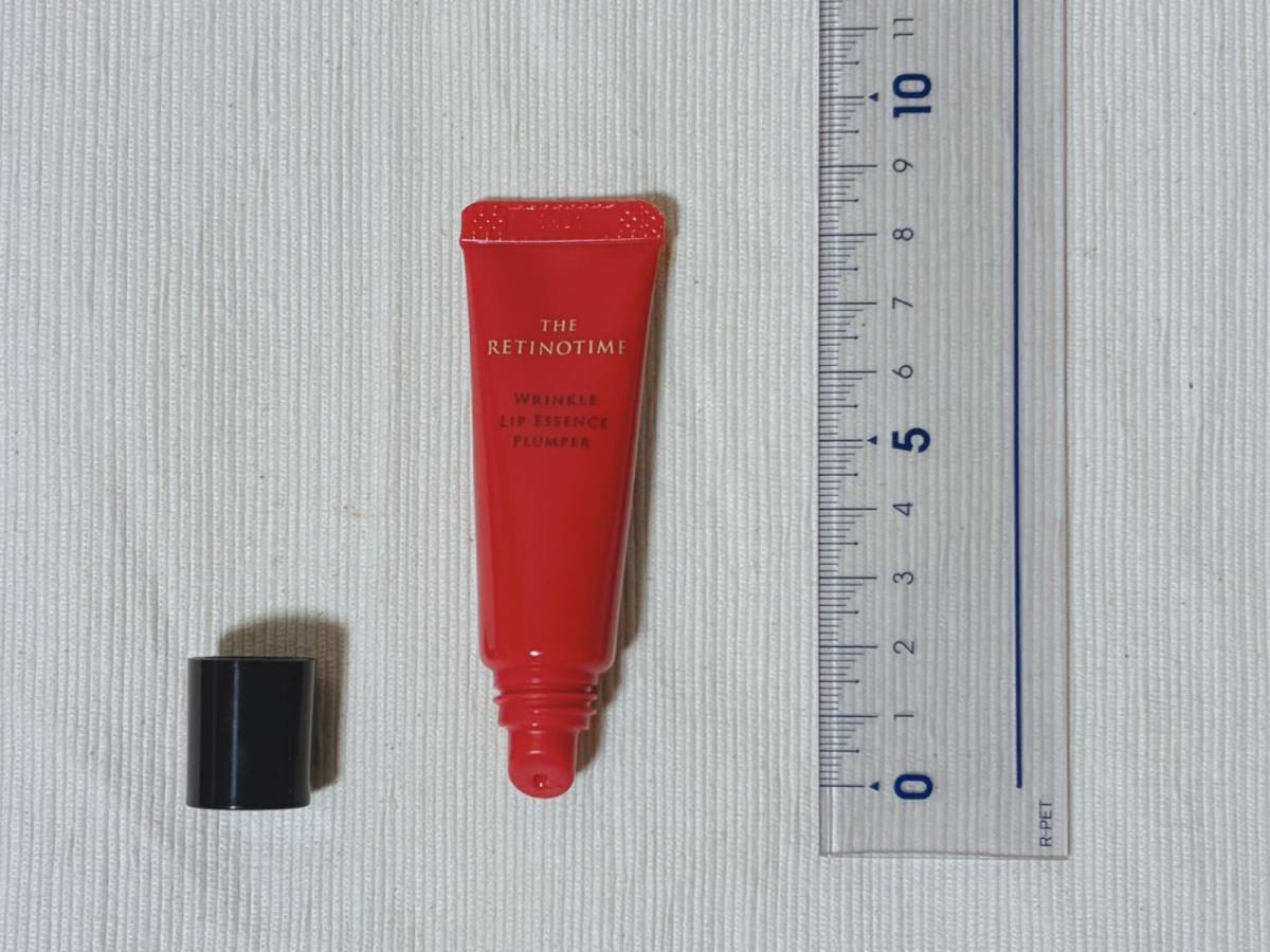 ザ・レチノタイム リンクルリップエッセンス プランパー シアーレッド マツキヨ 本体 蓋開け 定規