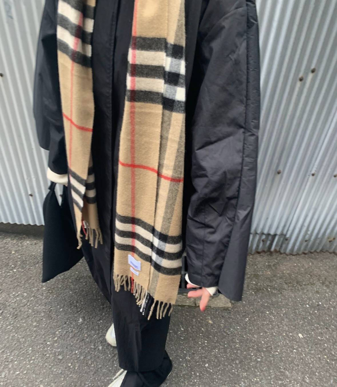 Burberryのチェックマフラー