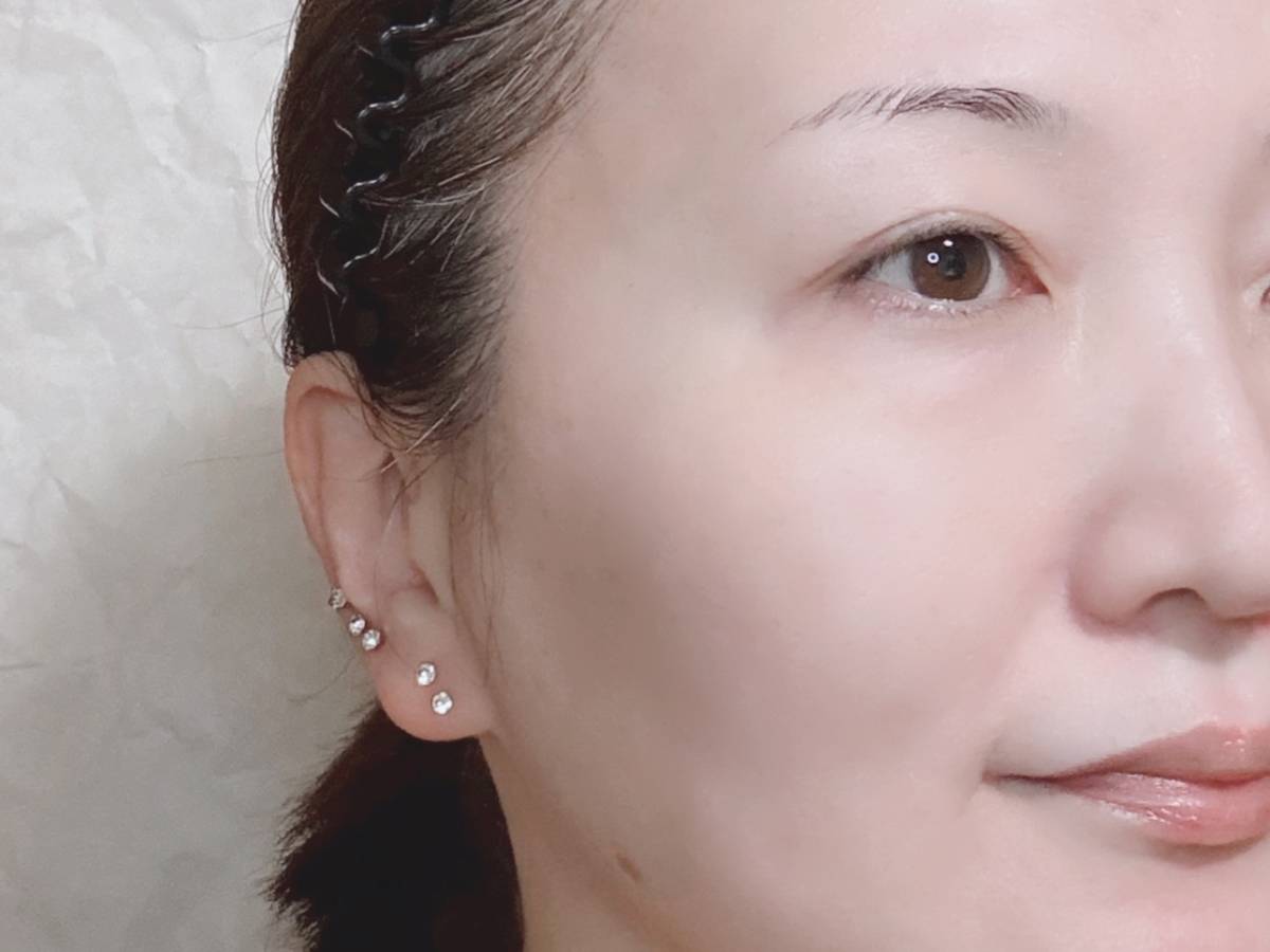 ザ・レチノタイム リンクルデイミルクUV マツキヨ 塗布後 筆者顔