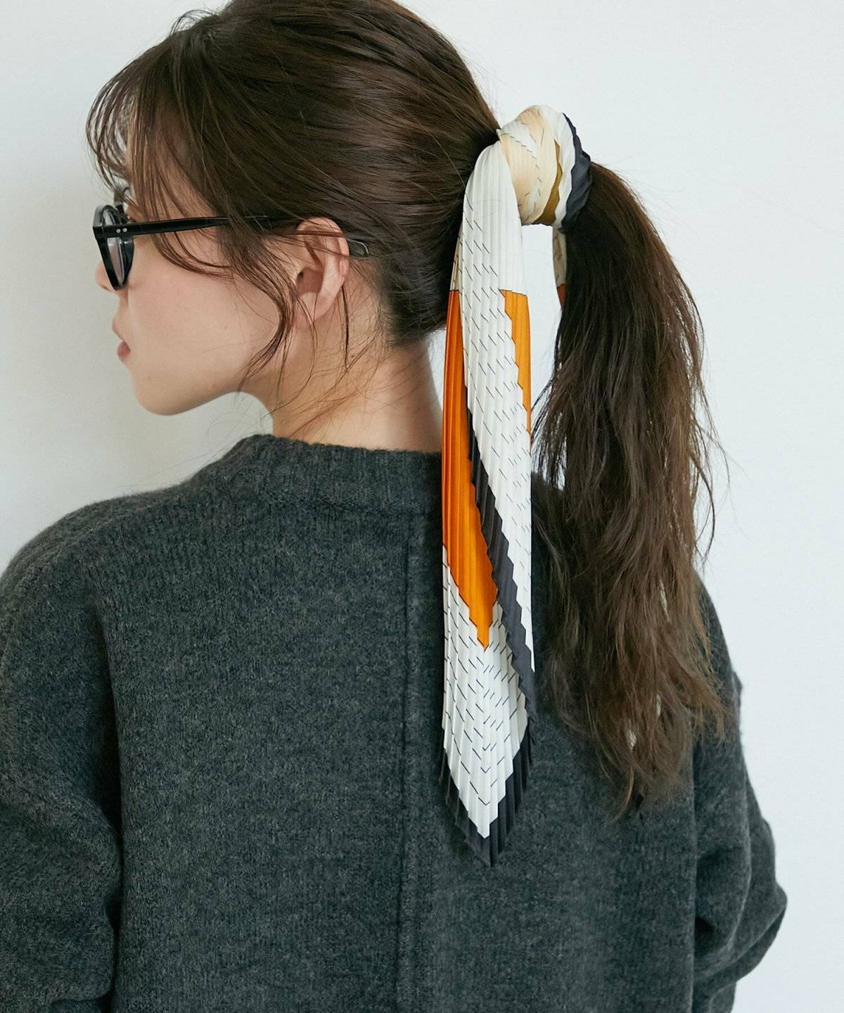 ポニーテールとバンダナ