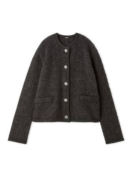 Mila Owen アルパカニットシャギーカーデジャケット