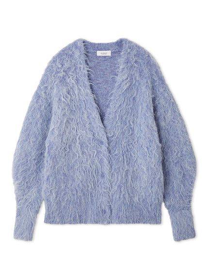 emmi シャギーニットカーディガン