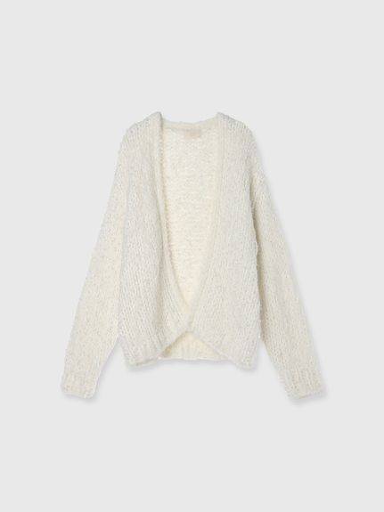 EIMY ISTOIRE ミックスパールハンドニットカーディガン