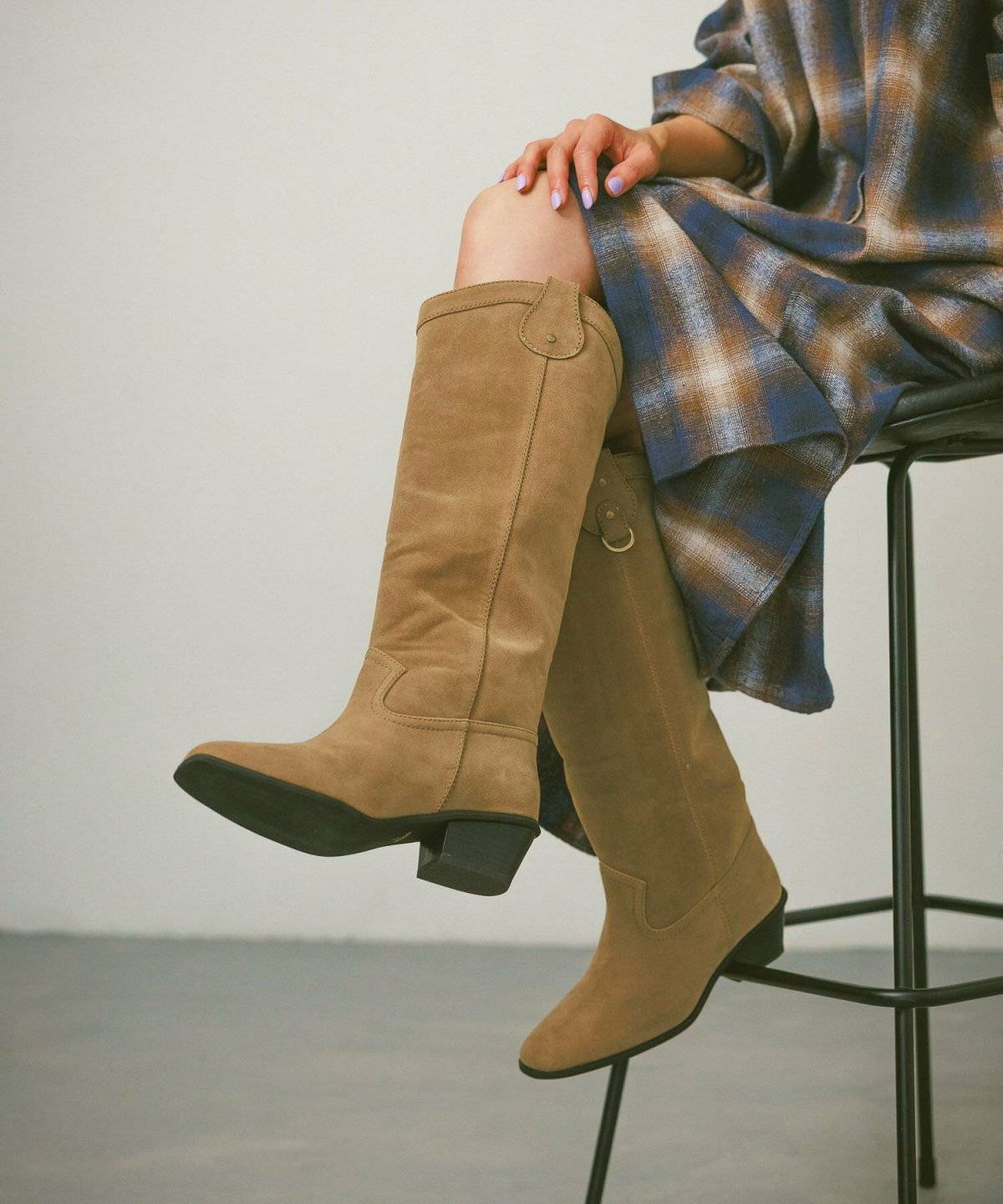 ウエスタンブーツコーデ