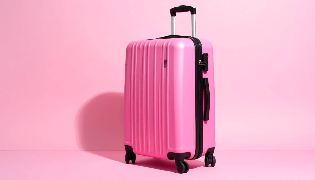 ピンクのスーツケース