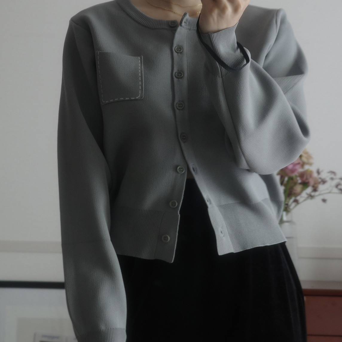 Donobanの「ミニポッケカラーカーディガン」