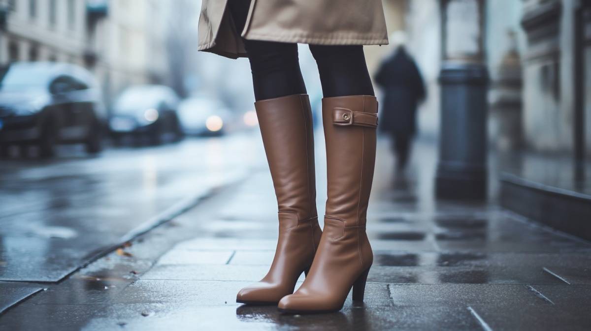 ブーツを履いた女性