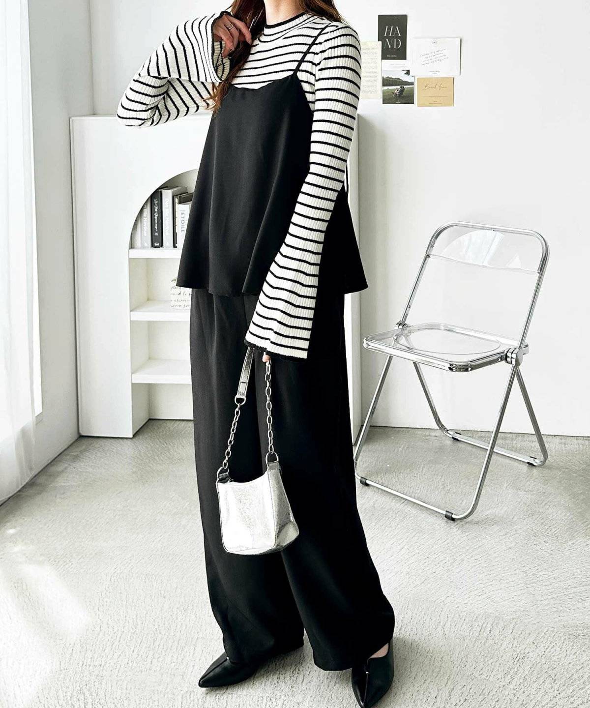 サロペットコーデ