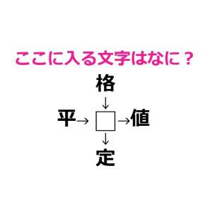 速答できた人、実はかなり優秀だよね……。□に入る漢字はなに？【漢字穴埋めクイズ】