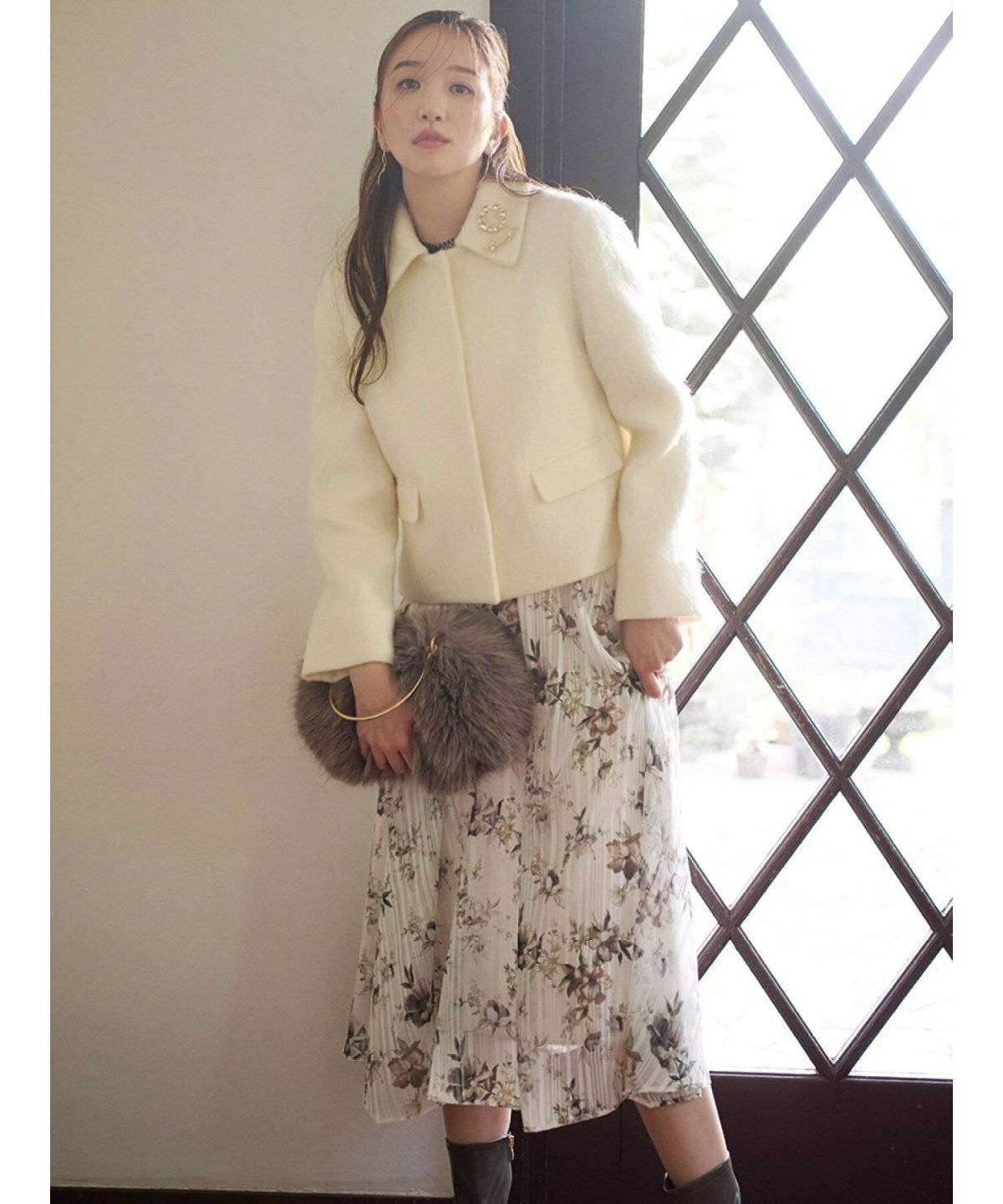 ふんわり可愛いシフォンドレス