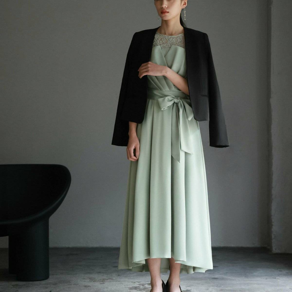 ジャケットとドレスコーデ