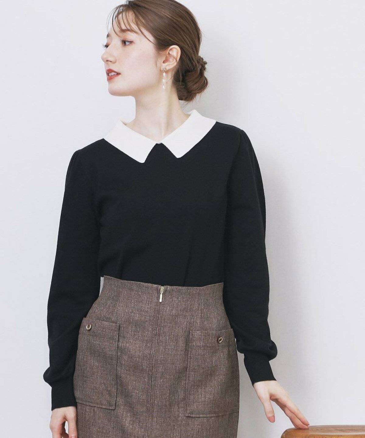 スカートコーデの女性